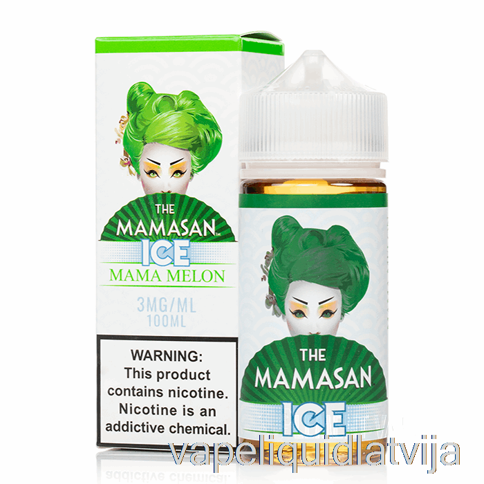 Ledus Mama Melone - Mamasan E-šķidrums - 100ml 0mg Vape šķidrums